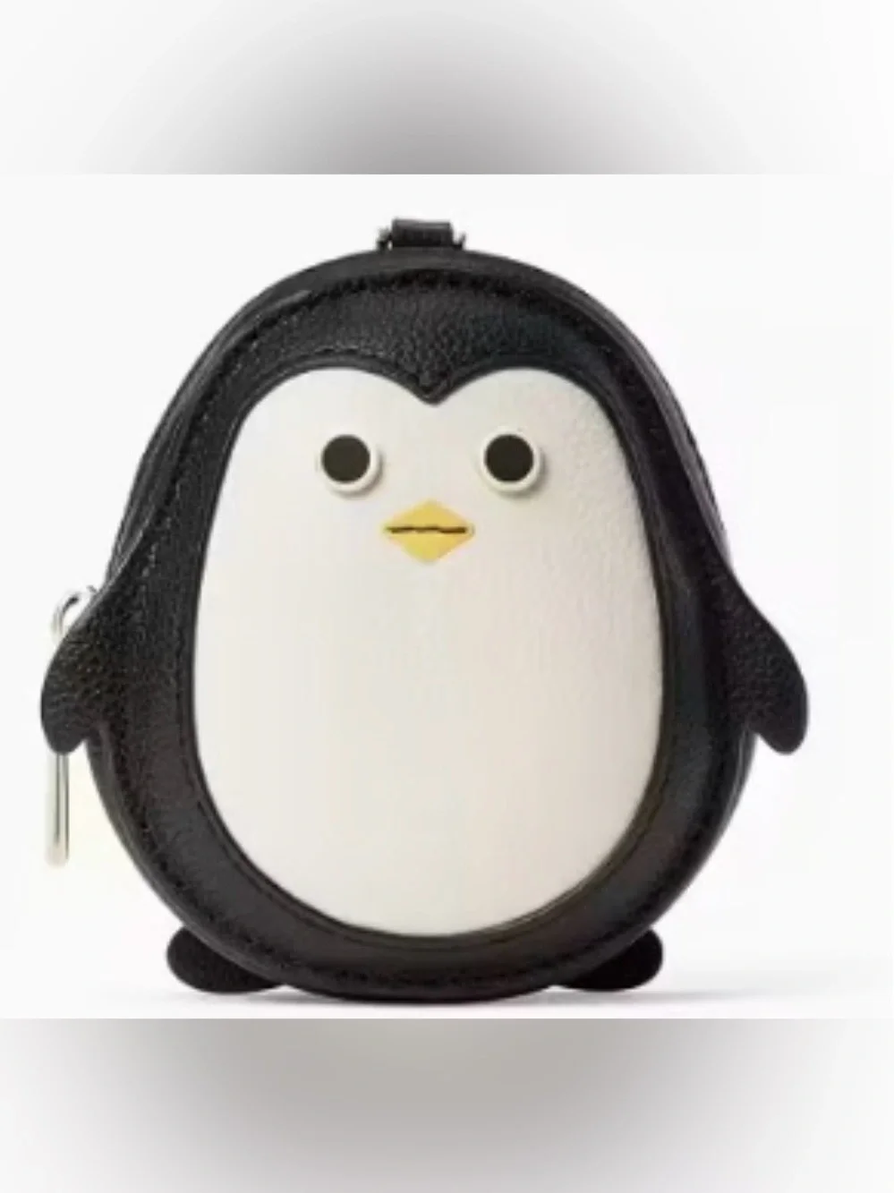 Kate Spade Morty Penguin 🐧 Coin Purse Black & White NWT